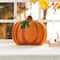 Glitzhome® 15.5"L Fall and Halloween Fabric Double Sided Pumpkin Pillow